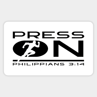 Press On - Philippians 3:14 | Bible Quotes Sticker